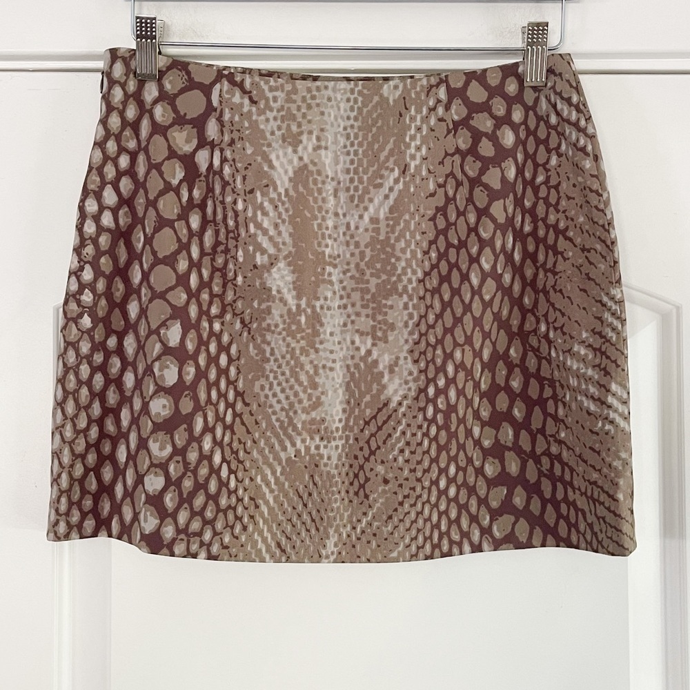Y2K Express Snake Print Mini Skirt - 5/6
